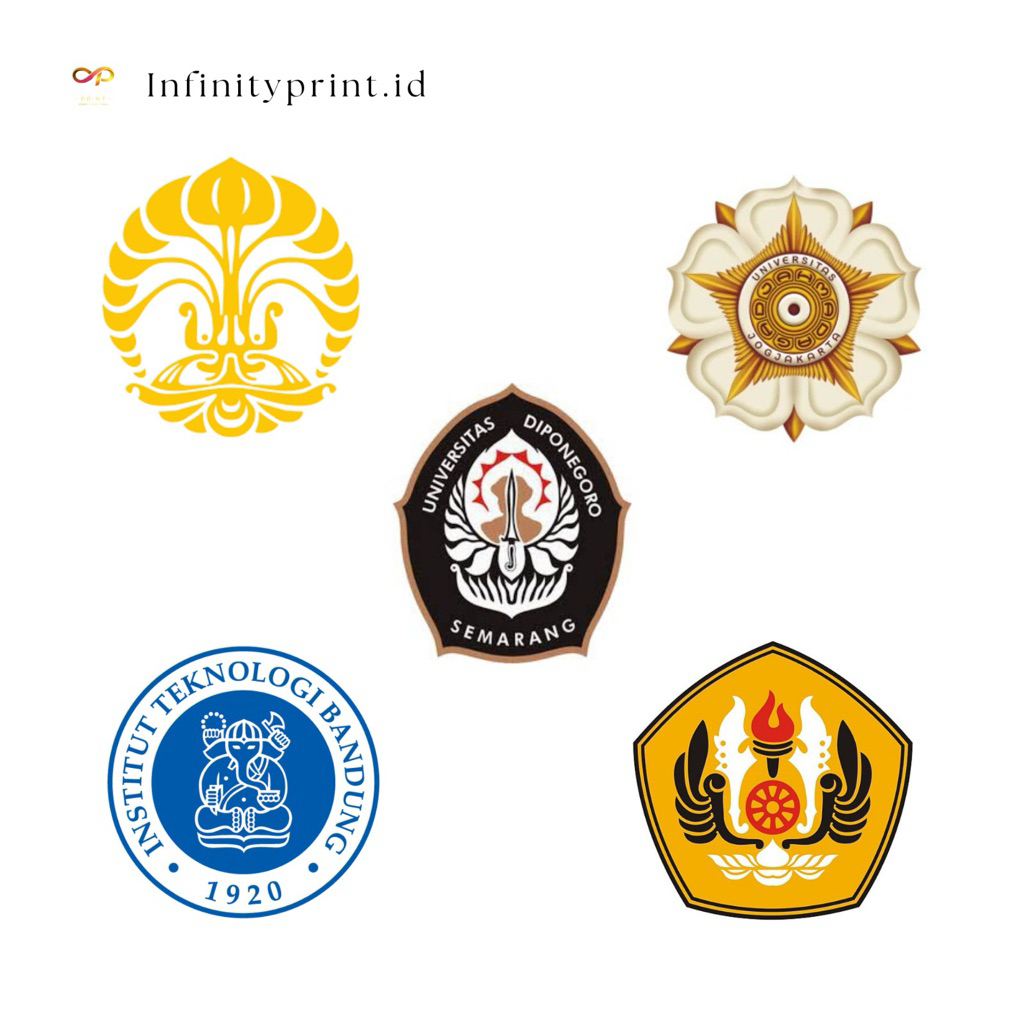 Stiker Universitas Pejuang PTN | Universitas Indonesia | Universitas Gajah Mada | Universitas Dipone