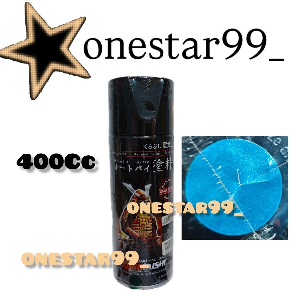 Pilok Pilox Pylox Cat Samuraipaint Bluish Green Y132 Hijau Tosca Metalik Glosy Samurai Spray Paint 4