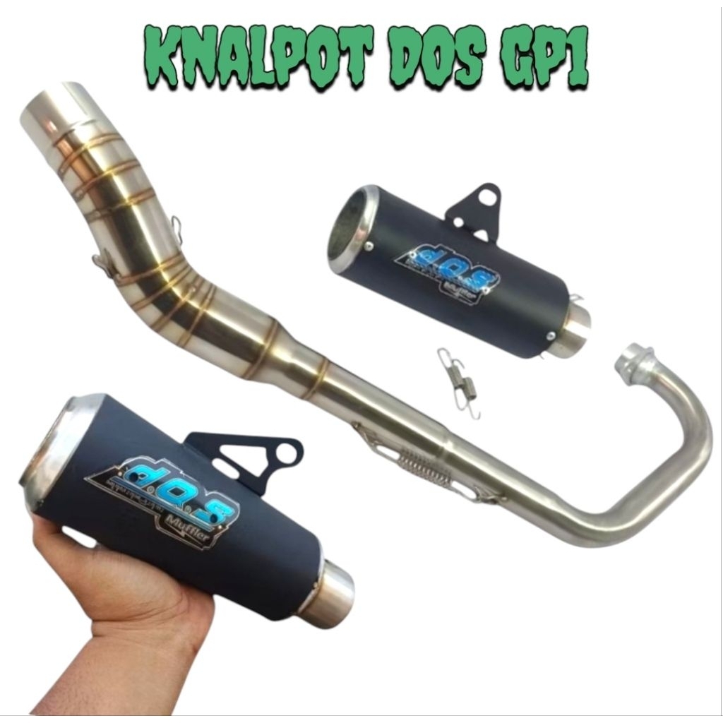 knalpot DOS gp1 black JUPITER MX king knalpot DOS JUPITER MX new Jupiter mx old vixion satria fu kna