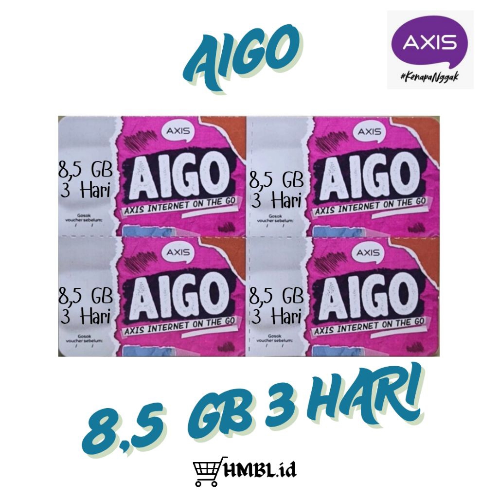 Voucher Axis 8,5 GB 3 Hari (Nasional)