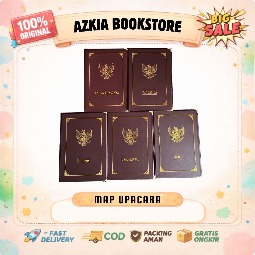 MAP UPACARA SET ISI 5 : MAP UPACARA/ MAP SEKOLAH / PERLENGKAPAN SEKOLAH