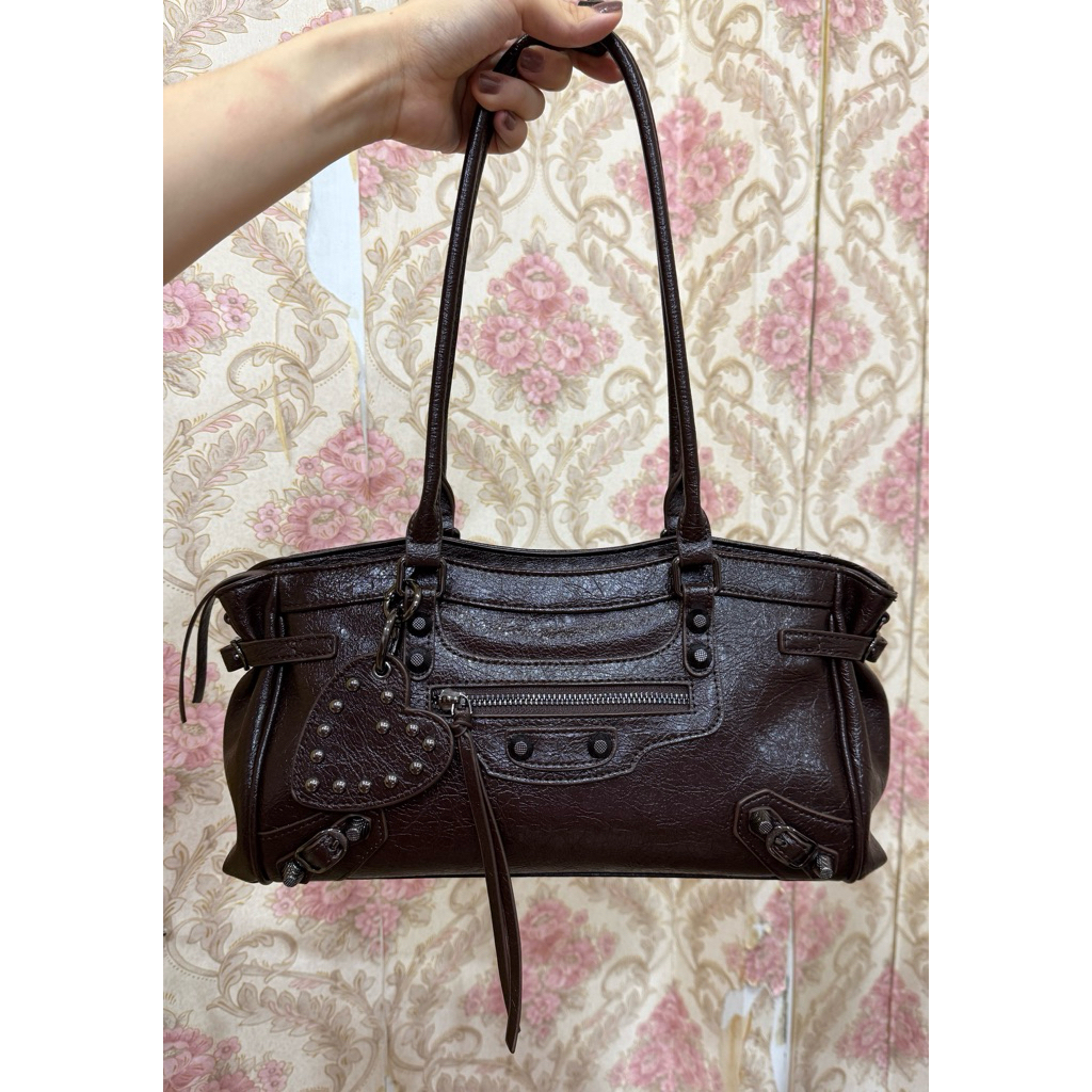 Tas Balen shoulder Eastwest Laura shidai coffee