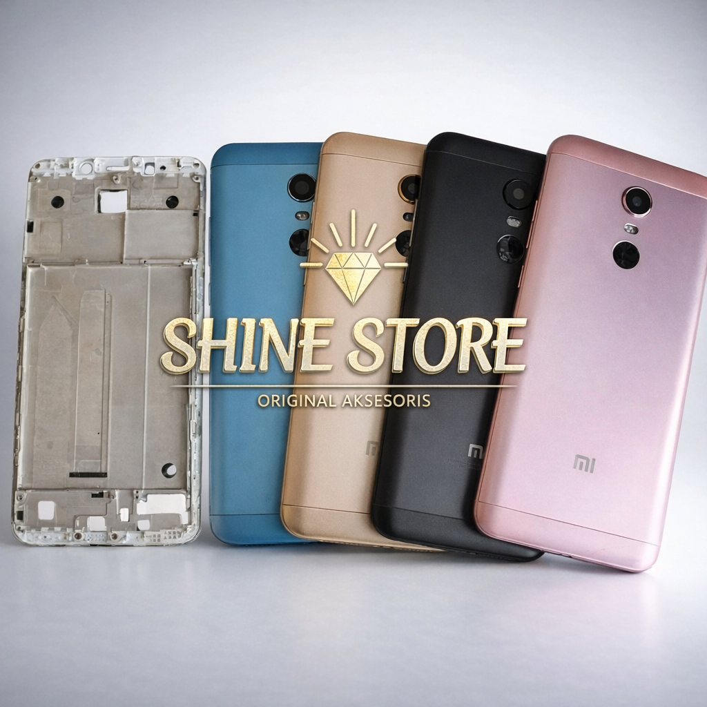 Casing Housing Fullset HP Xiaomi Redmi 5 Plus Backdoor + Frame LCD Bekdor Kesing Full Set