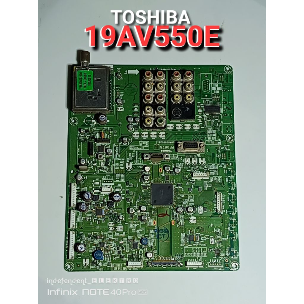 Mainboard toshiba 19AV550E   Mainboard Tv toshiba 19av550e   Mesin Tv lcd toshiba 19AV550E