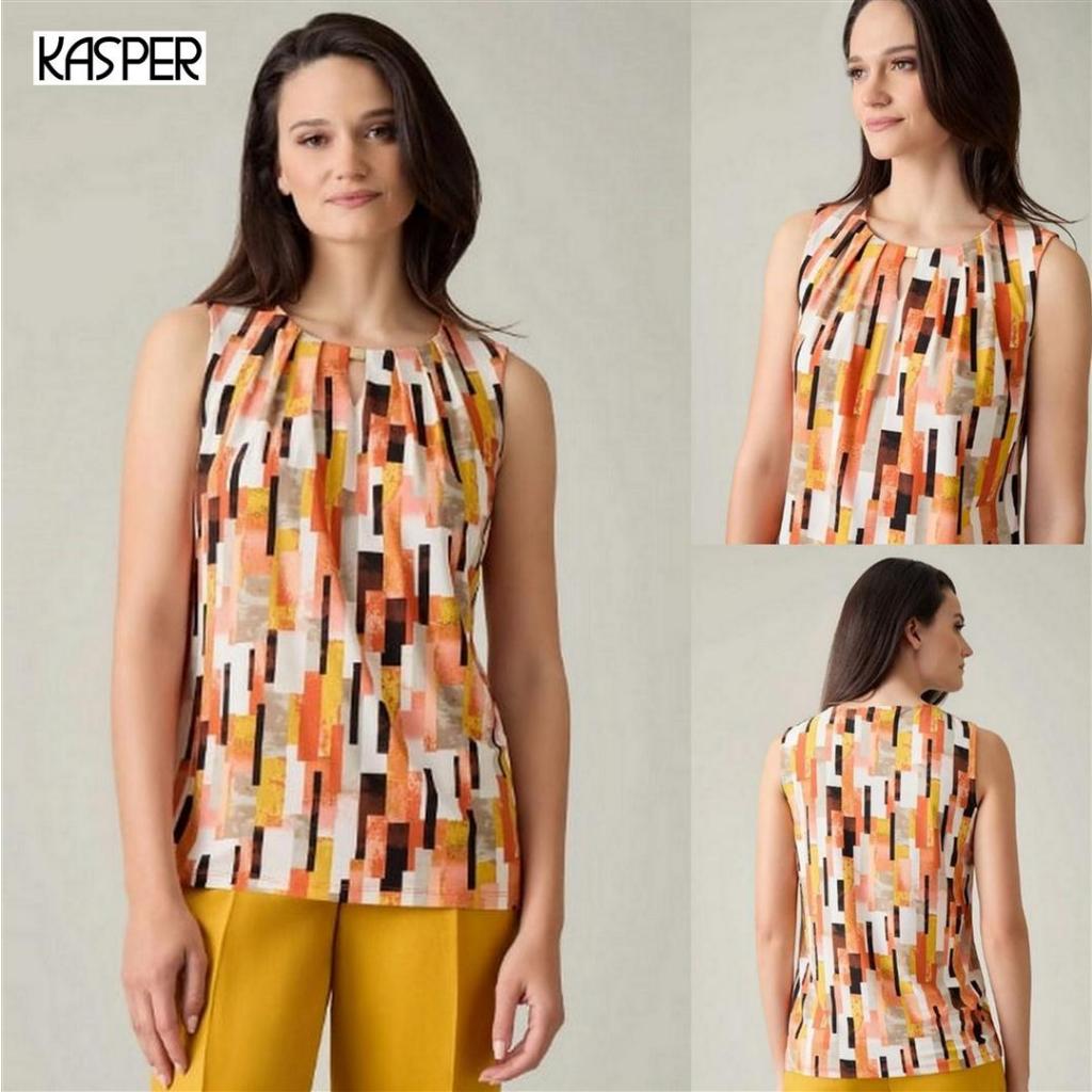 Mode Republic - Hardware Keyhole Pleat Top - Business Casual Blouse - Atasan Blouse Pesta Mewah Wani