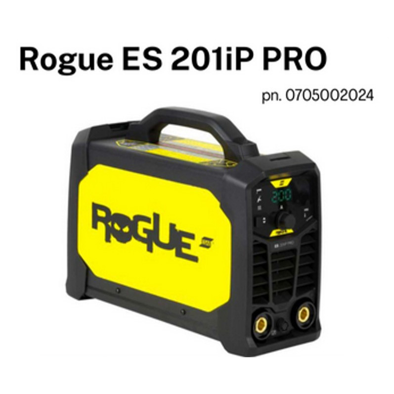 ESAB ROGUE ES 201iP PRO pn 0705002024 Mesin Las Inverter MMA TIG 200A  ES201iP PRO