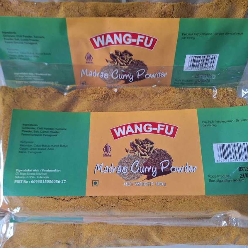 WANG-FU Madras Curry Powder 500 Gram Isi 12 POUCH