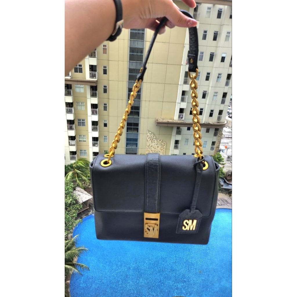 PRELOVED ORI Steve Madden Bag Bpatts Shoulder Sling Black Tas Hitam Selempang Pundak Woman Wanita Ba