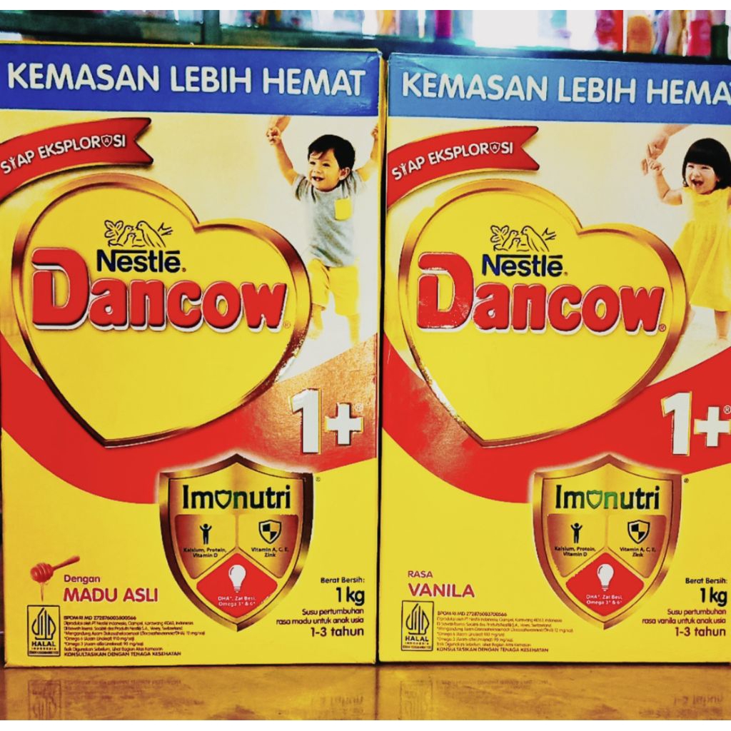 Nestle Dancow 1+ Vanila Madu 1kg | Susu Formula 1-3 Tahun