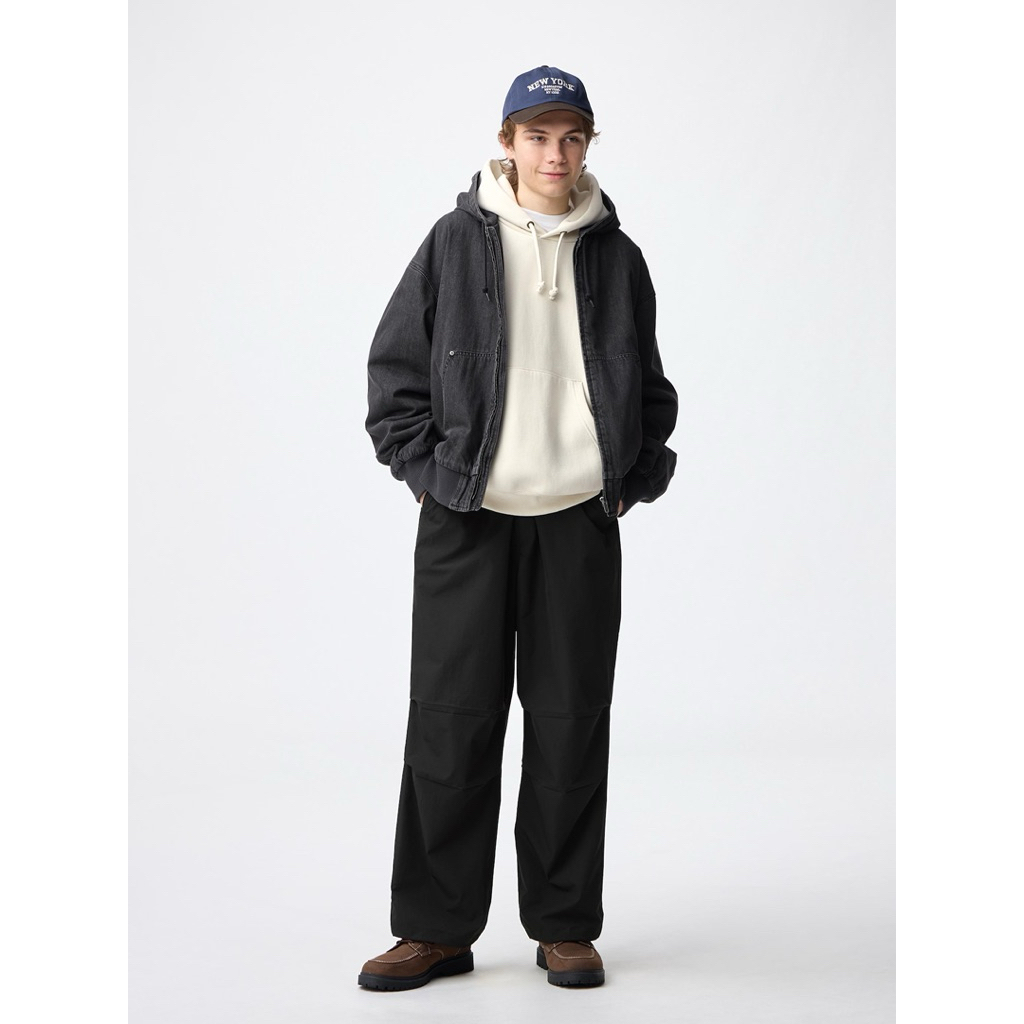 Parachute Wide Leg Baggy Pants GU by unql
