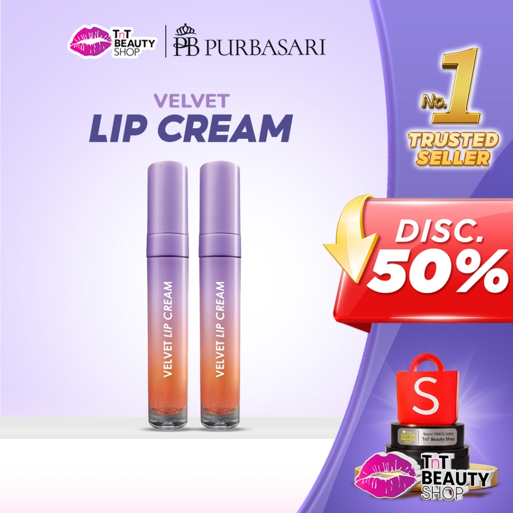 Purbasari Velvet Lip Cream - LipCream - Lipstik | TnT Beauty Shop