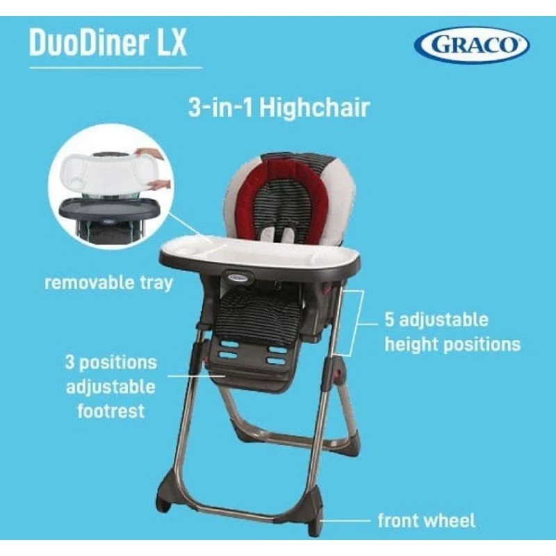 High Chair Graco DUODINER LX Kursi Makan Bayi