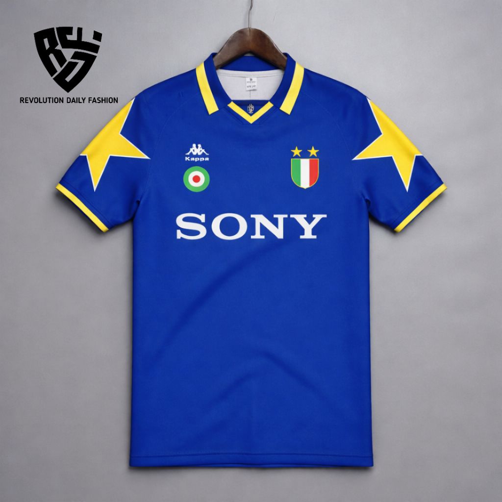 Jersey retro juventus 1995 - 1996 AWAY fullprinting gratis costume nama dan nomor suka suka