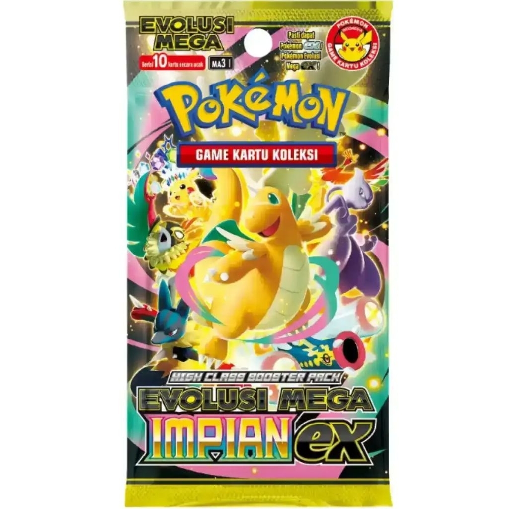 TCG Pokemon EVOLUSI MEGA IMPIAN EX / PACK
