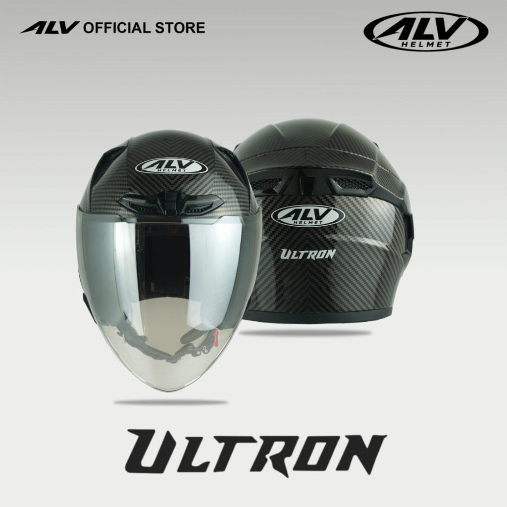 ALV Ultron V1 Motif Carbon - Half Face