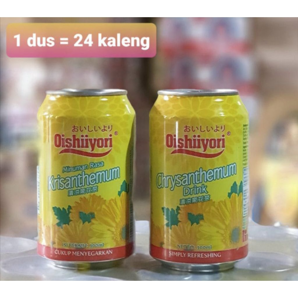 minuman kaleng oishiiyori 330ml 1dus 24 kaleng