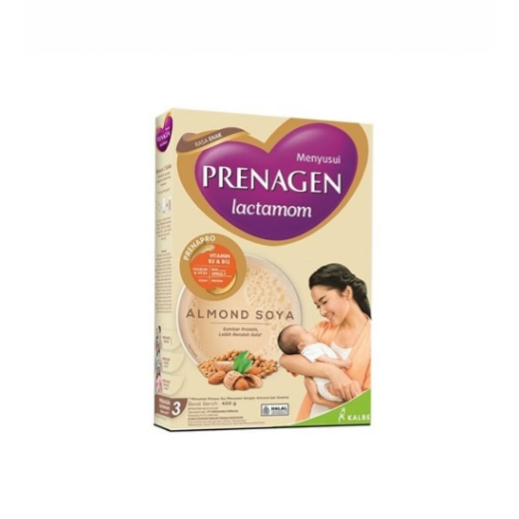 Prenagen Lactamom Ibu Menyusui Almond Soya Box 400 gr