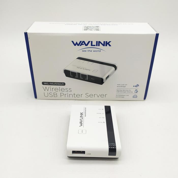 WAVLINK WL-NU516U1 WIRELES USB PRINT SERVER WIFI 2.4G 10/100Mbps