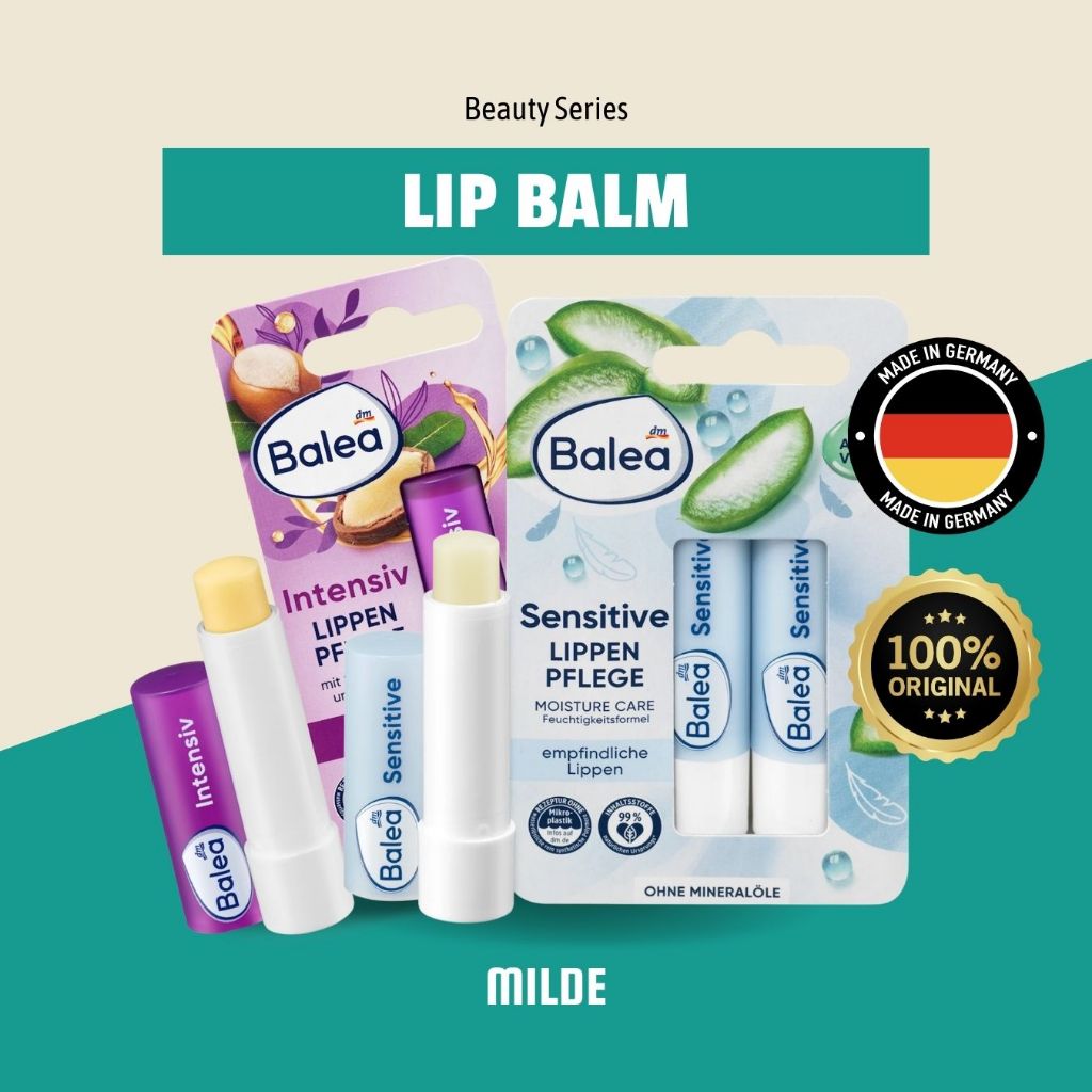 Lip Balm Balea Lippenpflege - Lip Balm Intensive / Sensitive / Rosé (Original Germany) Jerman MILDE