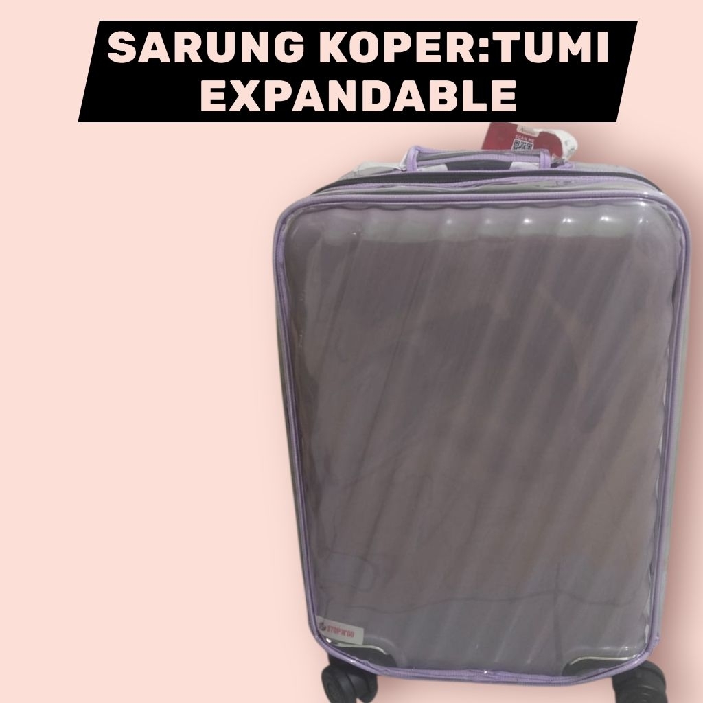 Sarung koper.Luggage cover fullmika spiral khusus Koper TUMi
