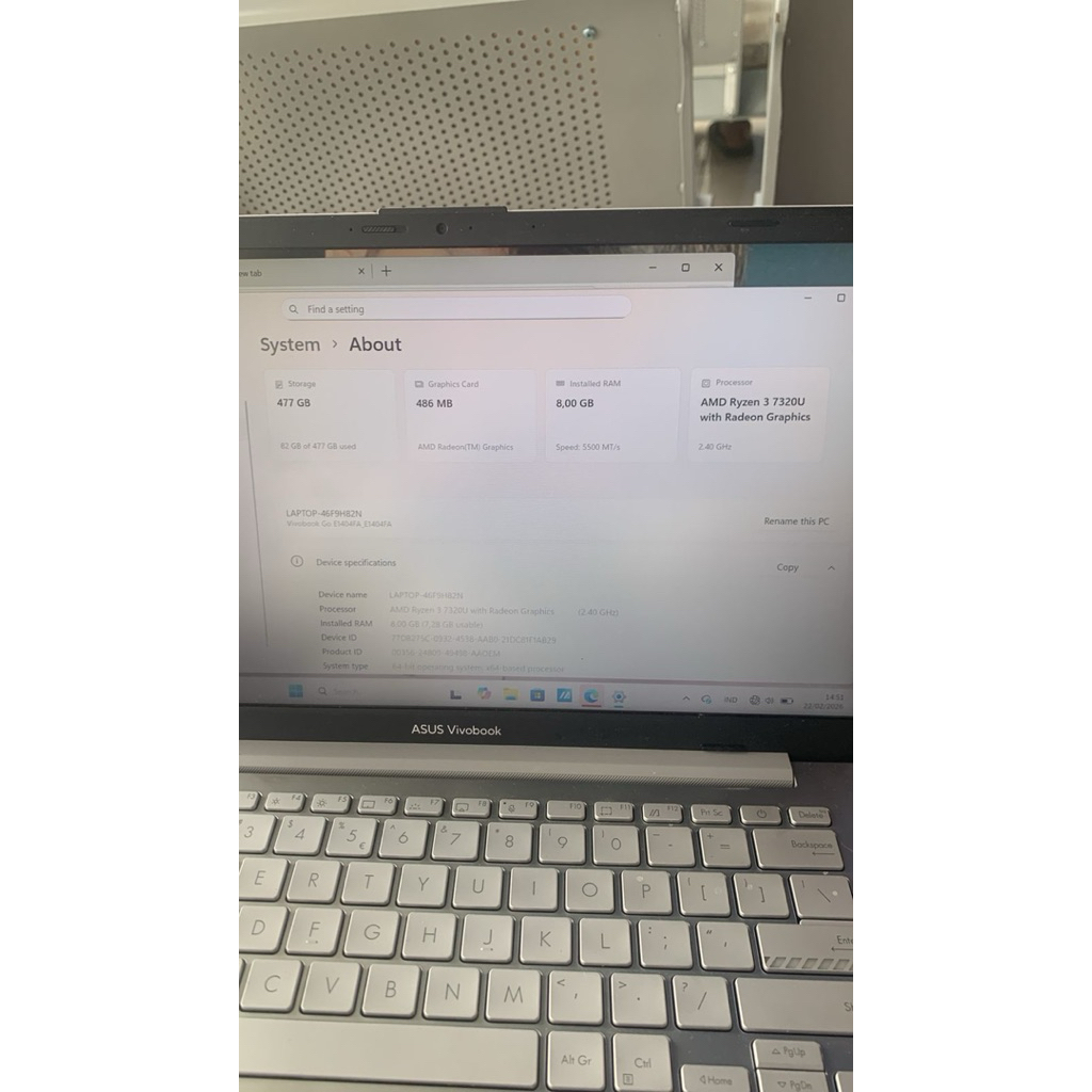 Laptop Asus Vivobook Go 14/15