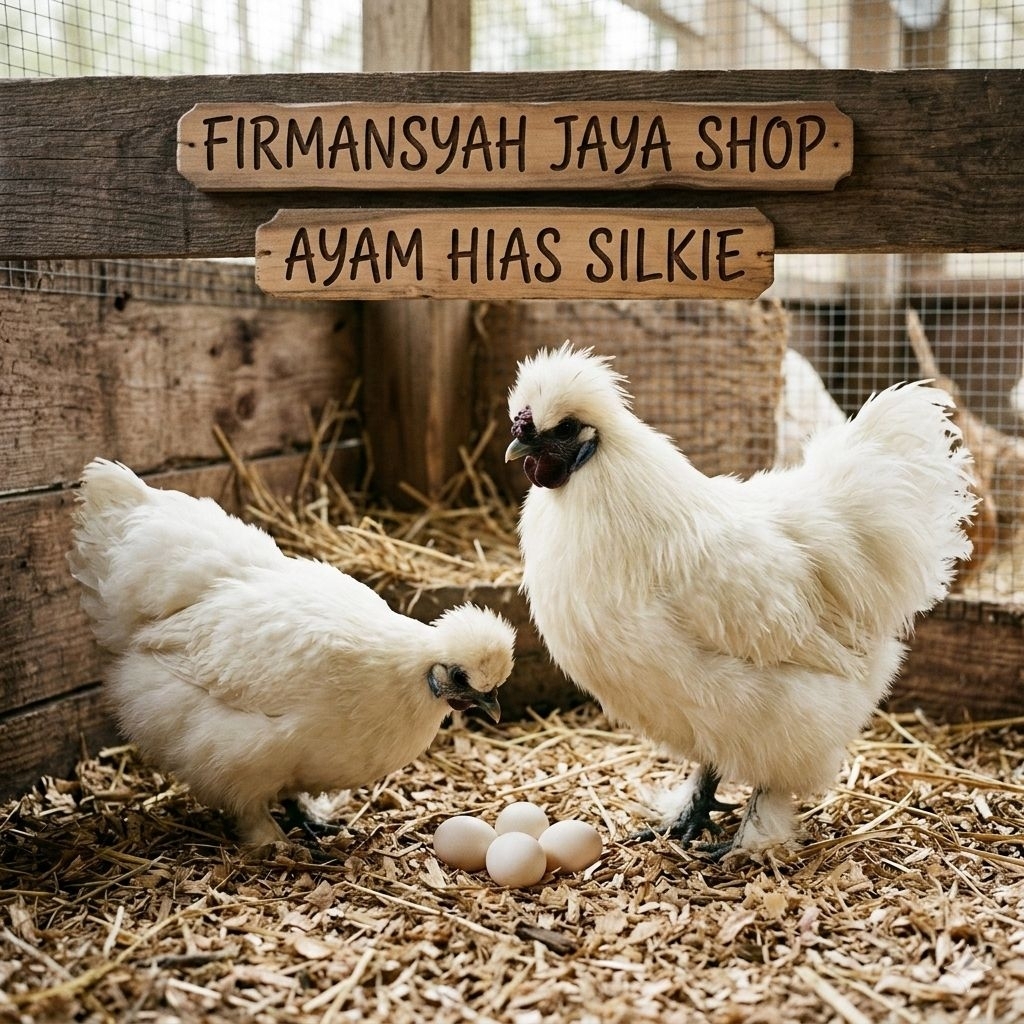 TELUR AYAM HIAS SILKIE UNTUK DI TETASKAN Firmansyah jaya shop