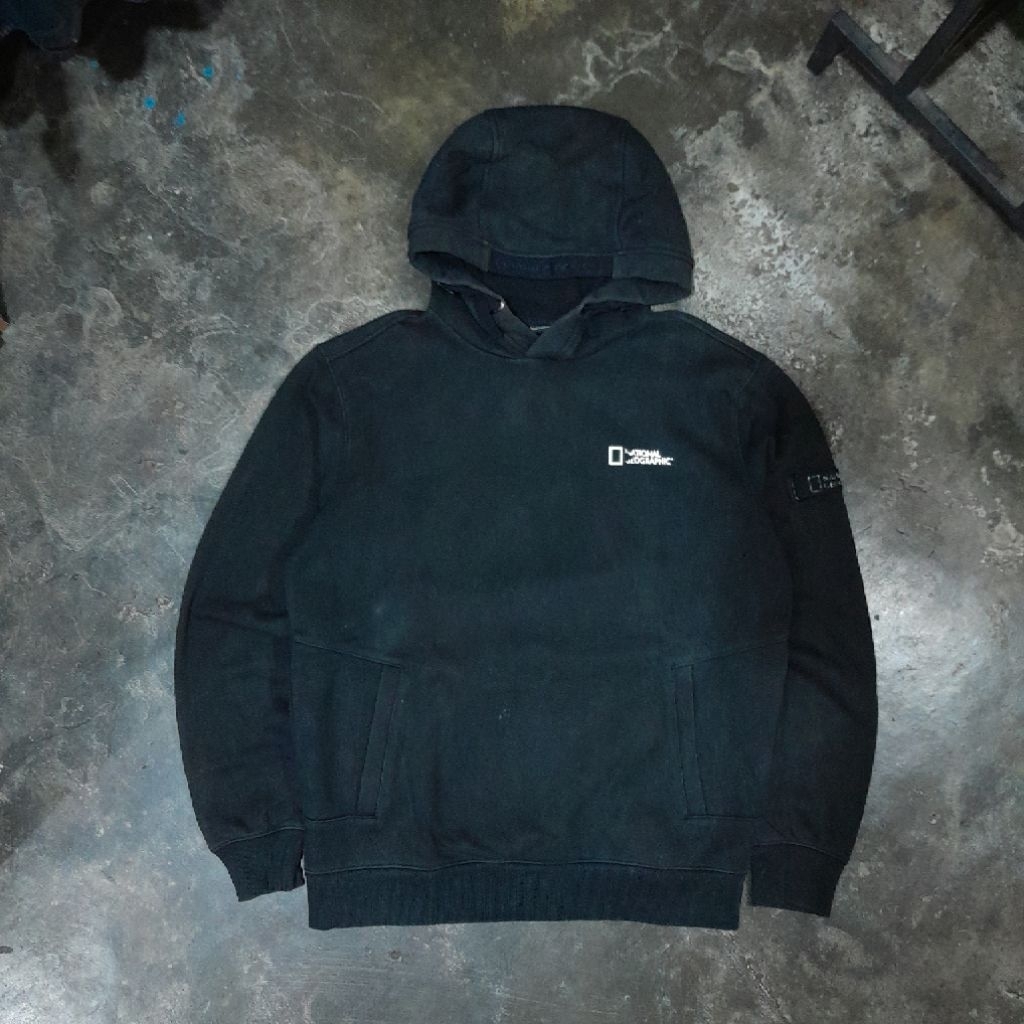 NATIONAL GEOGRAPHIC PATCH HOODIE BLACK