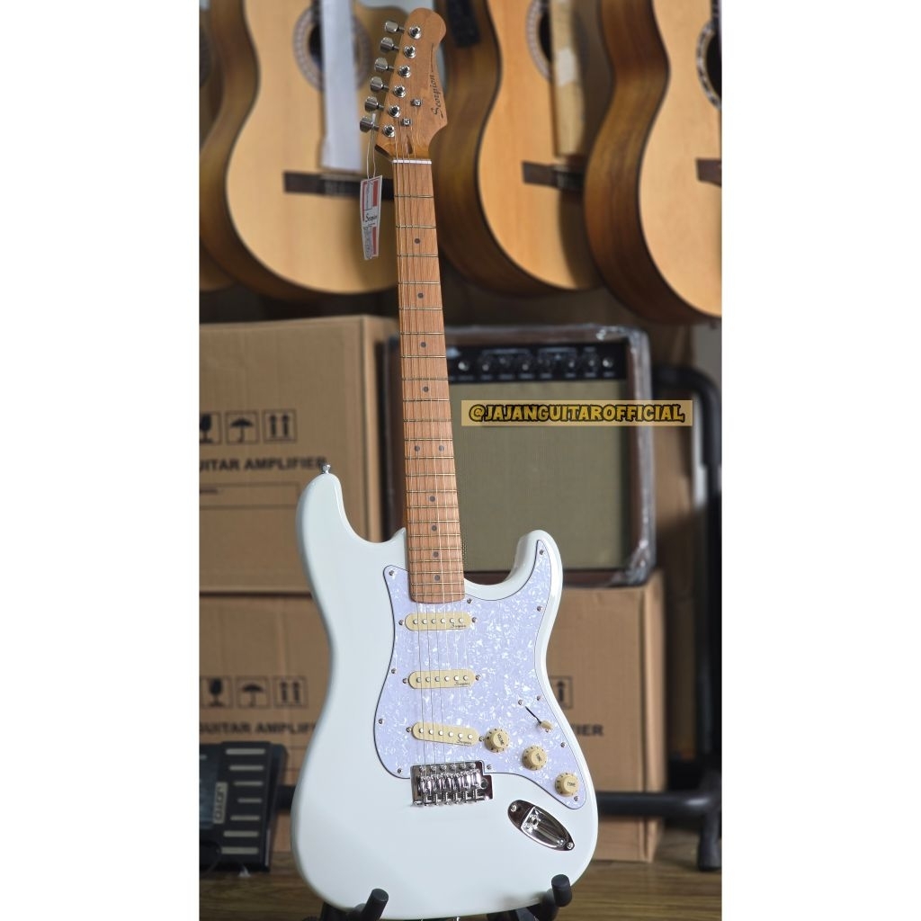 Gitar Scorpion JS21 OWH - Gitar Elektrik Scorpion JS21 OWH Original - Gitar Scorpion JS21 OWH Origin