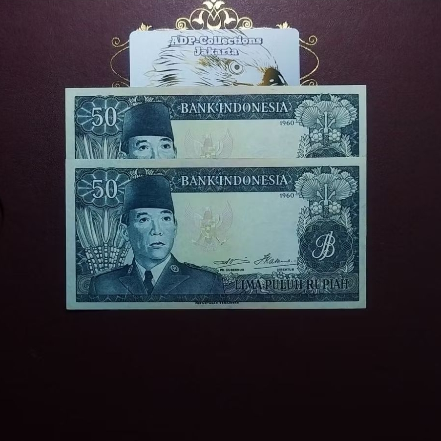 Uang Kuno 50 Rupiah Sukarno Tahun 1960