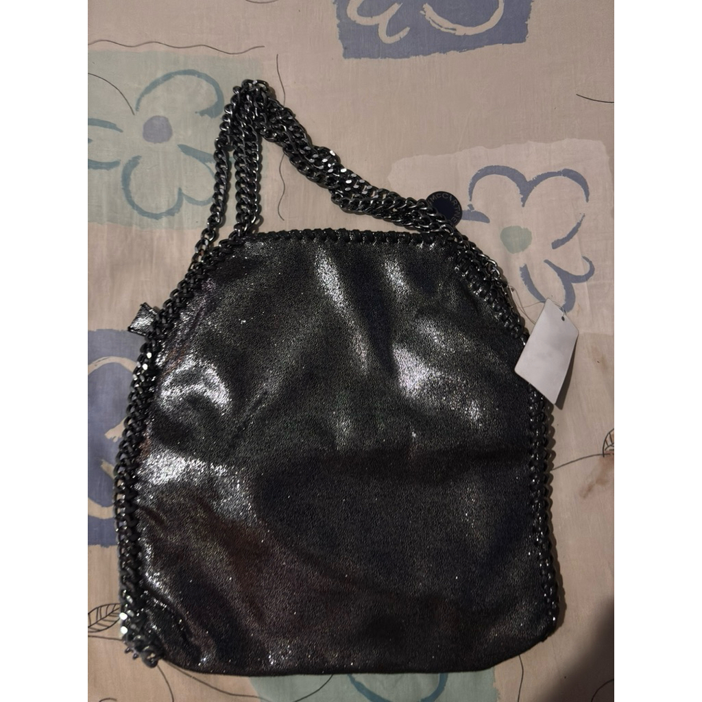 Tas Rantai Mewah Murah Black Silver Stacey Luxury