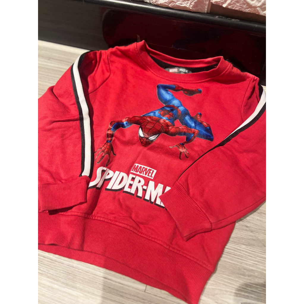 preloved sweater marvel anak laki-laki m*x