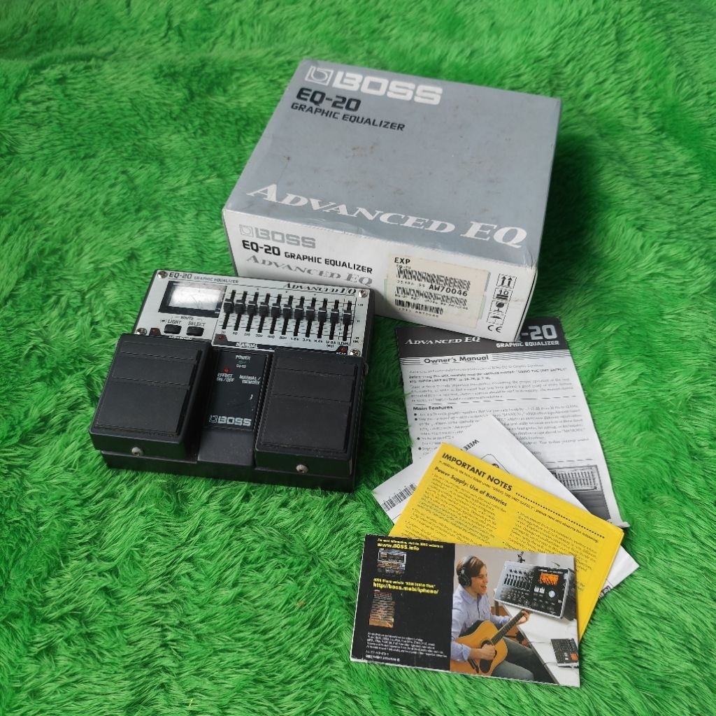 Boss GE 20 Graphic Equalizer, Efek Gitar, Bass, Pre-Amp