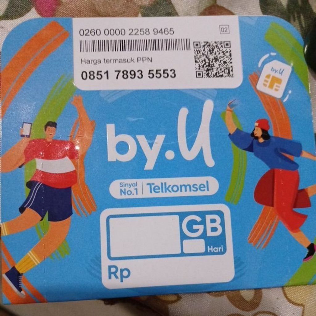 KARTU BY U NOMOR CANTIK 3GB