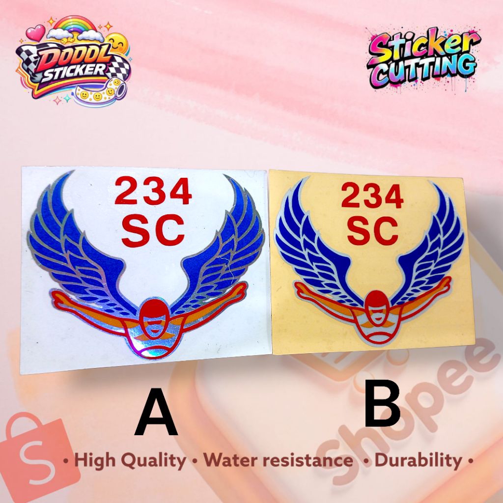 Sticker Cutting Logo 234 SC