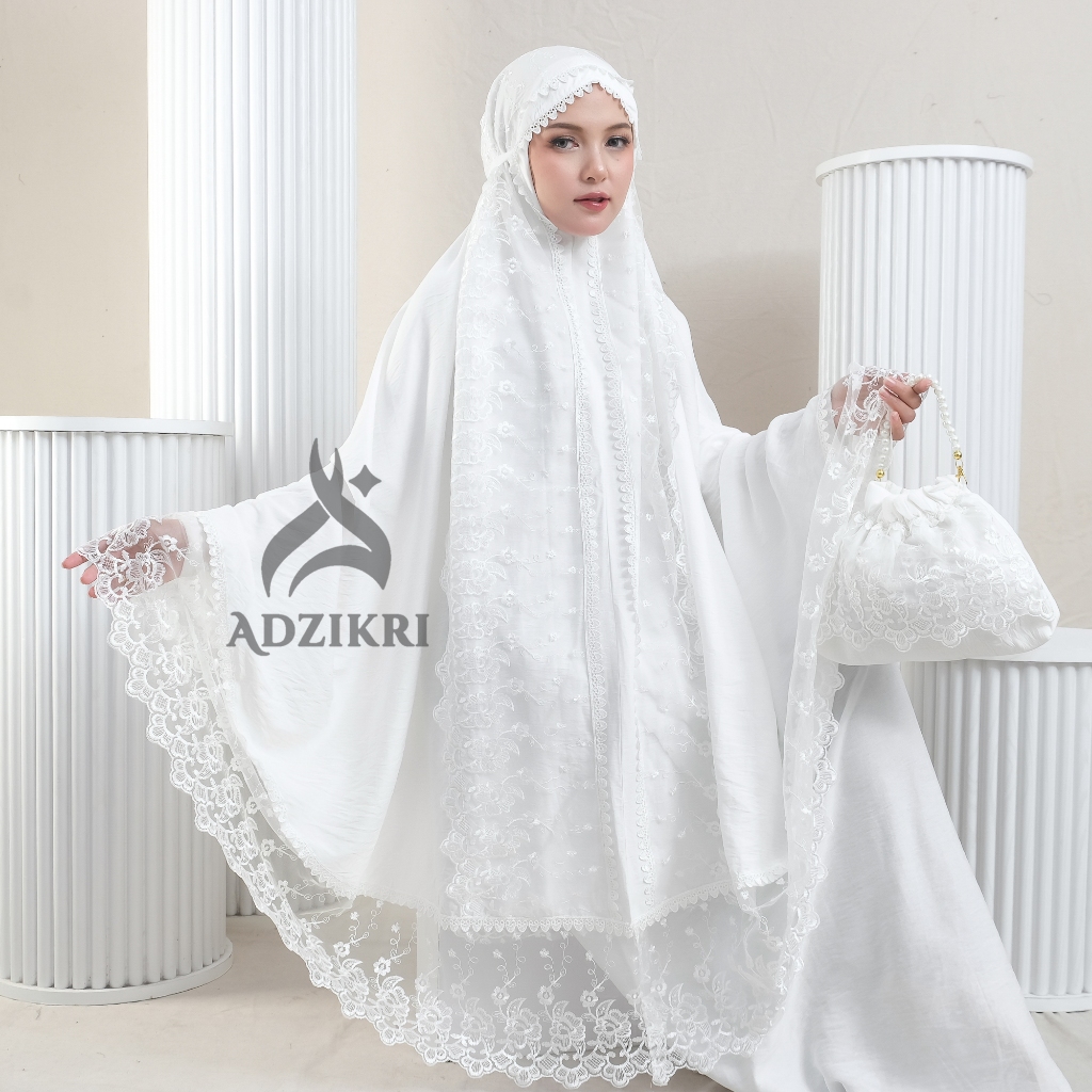 ADZIKRI - Mukena Dewasa Mewah 2in1 Lace Anandhi