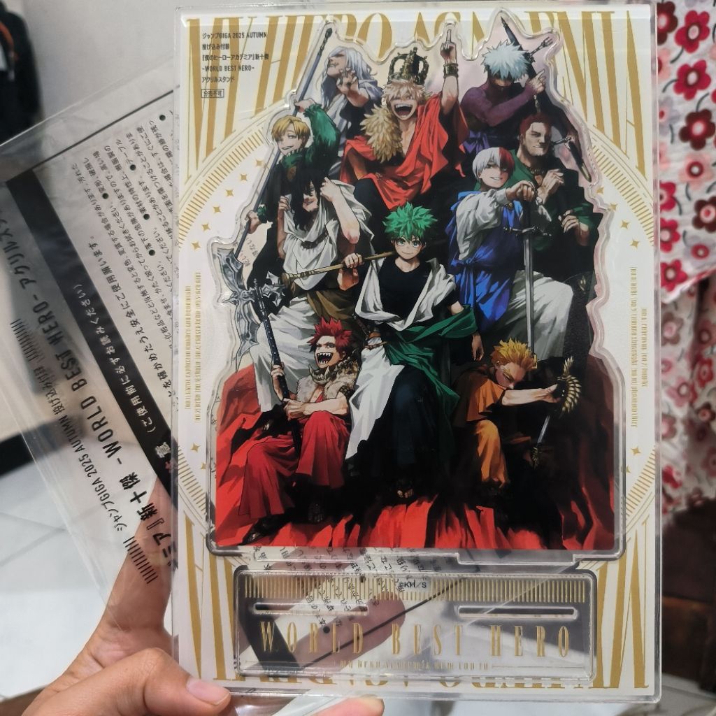 Official Standee Giga Jump  Ichiban Kuji Shoto Todoroki Deku midoriya my Hero academia / kabel proye