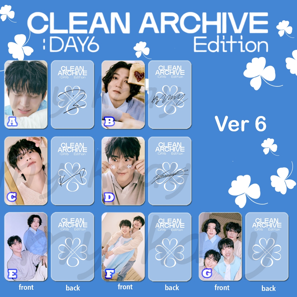 PC-1951, Unofficial Photocard DAY6 Fanclub Welcoming My Day6 Clean Archive 2 sisi