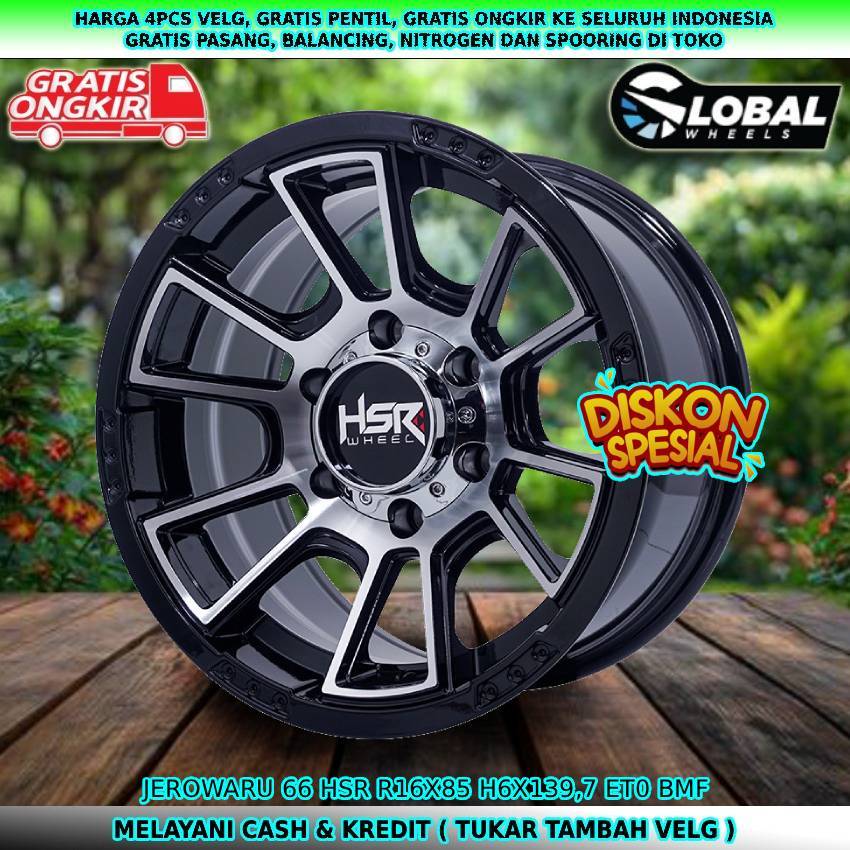 Velg mobil R16 untuk mobil Colorado| Dmax| Panther| Pregio| Pajero| dll velg hsr jerowaru R16