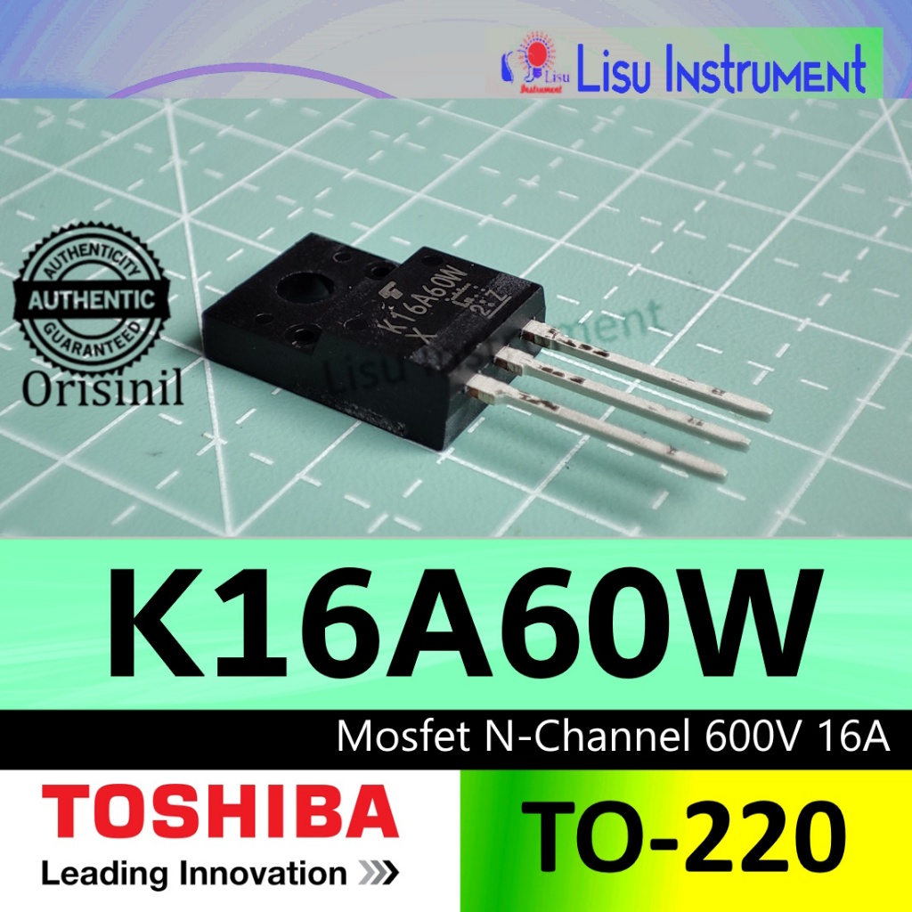 K16A60W Mosfet N-Channel 600V 16A TK16A60W TO-220  TOSHIBA Original