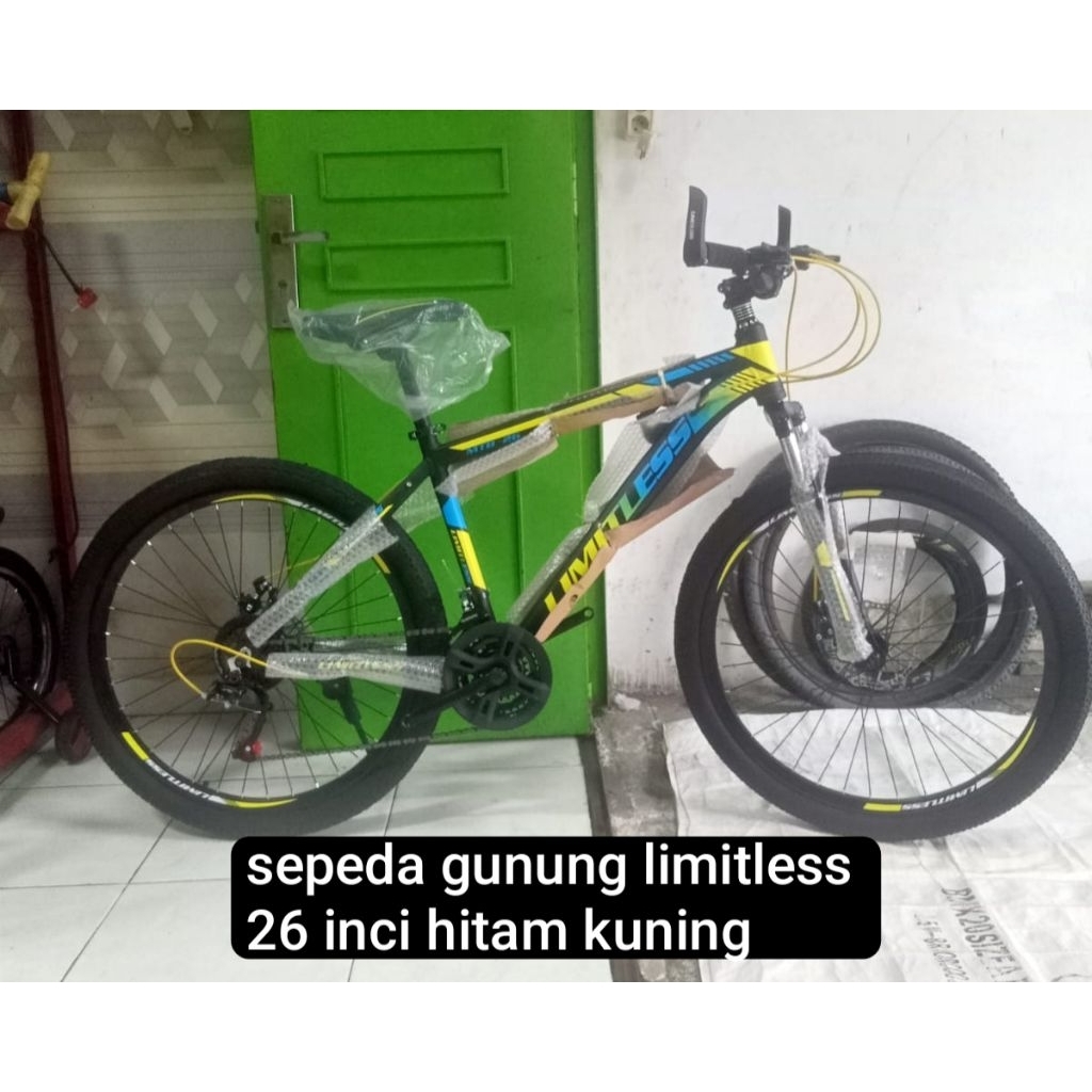 sepeda gunung limitless 26 inci