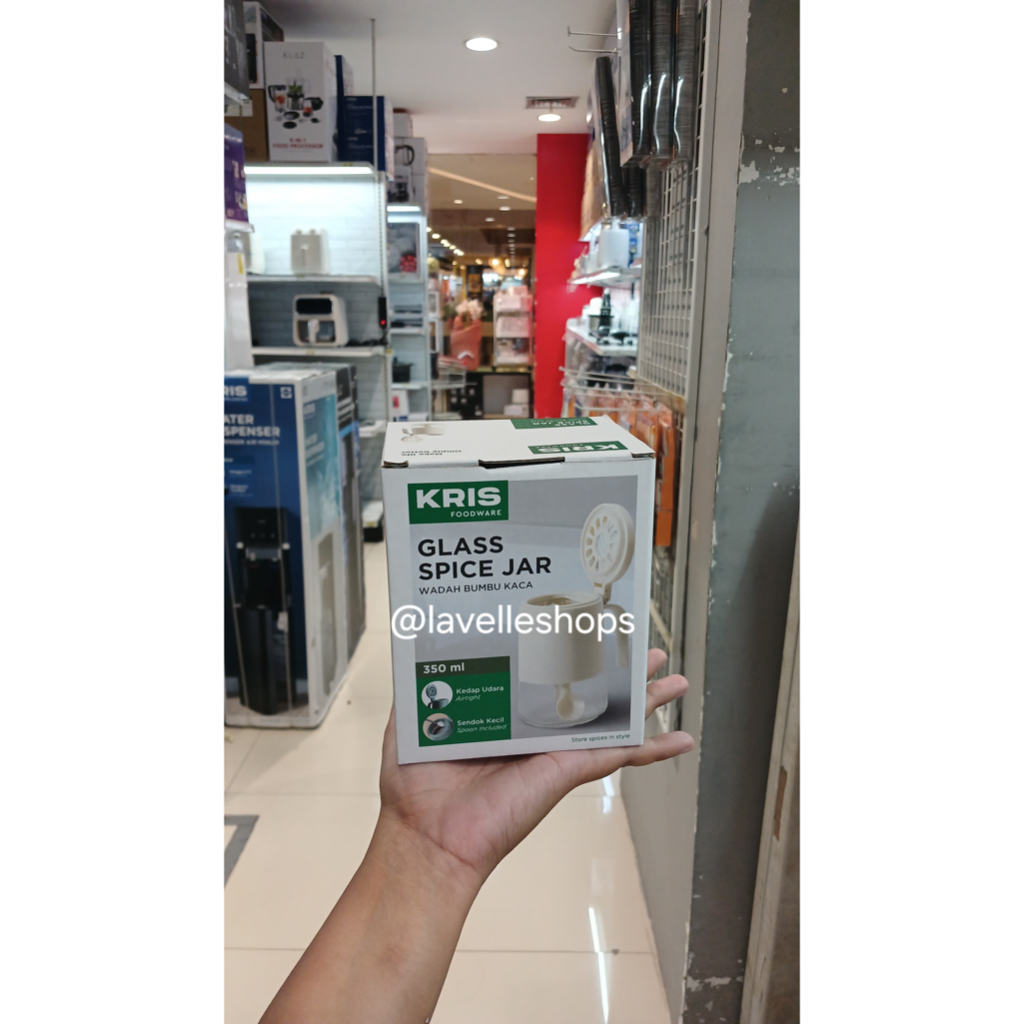 KRIS Wadah Bumbu Kaca - Glass Spice Jar 350ML