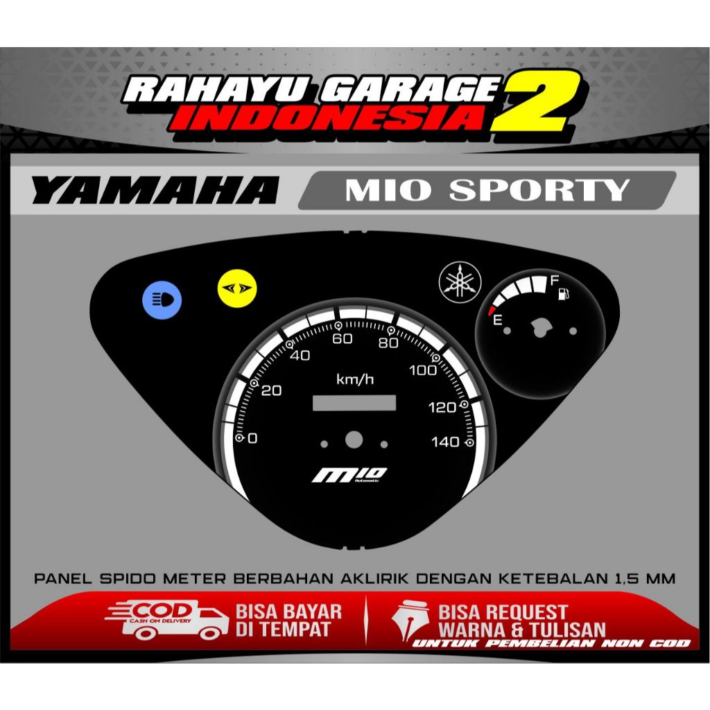 PAPAN SPEEDOMETER CUSTOM YAMAHA MIO SPORTY