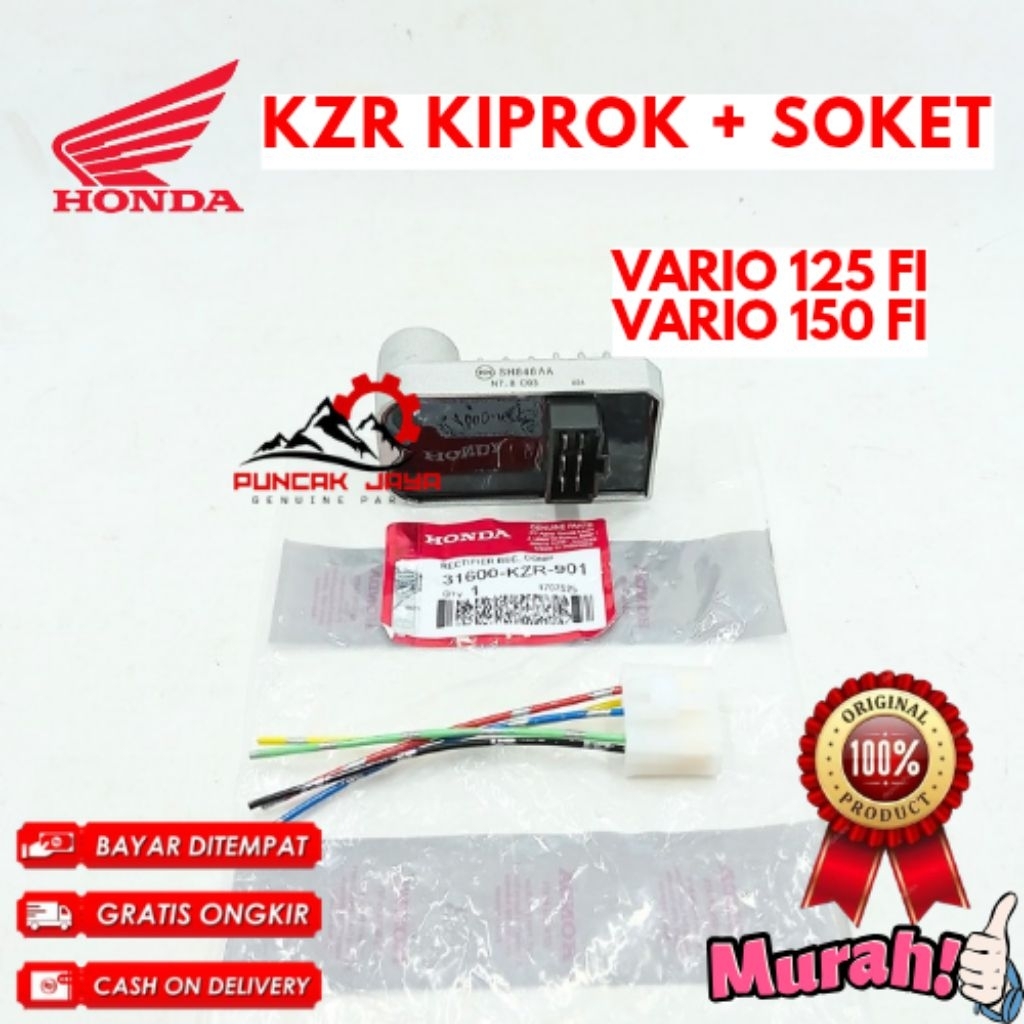 KIPROK + SOKET ORIGINAL HONDA KODE KZR, KIPROK + SOKET VARIO 125 FI, KIPROK + SOKET VARIO 150 FI