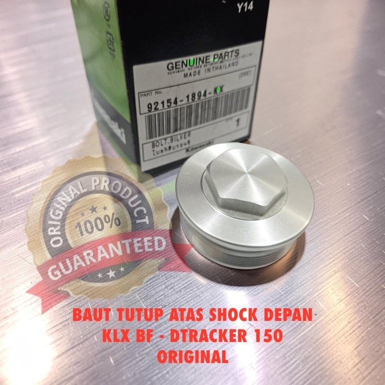 BAUT TUTUP AS SHOCK ATAS DEPAN KLX BF DTRACKER 150 ORIGINAL