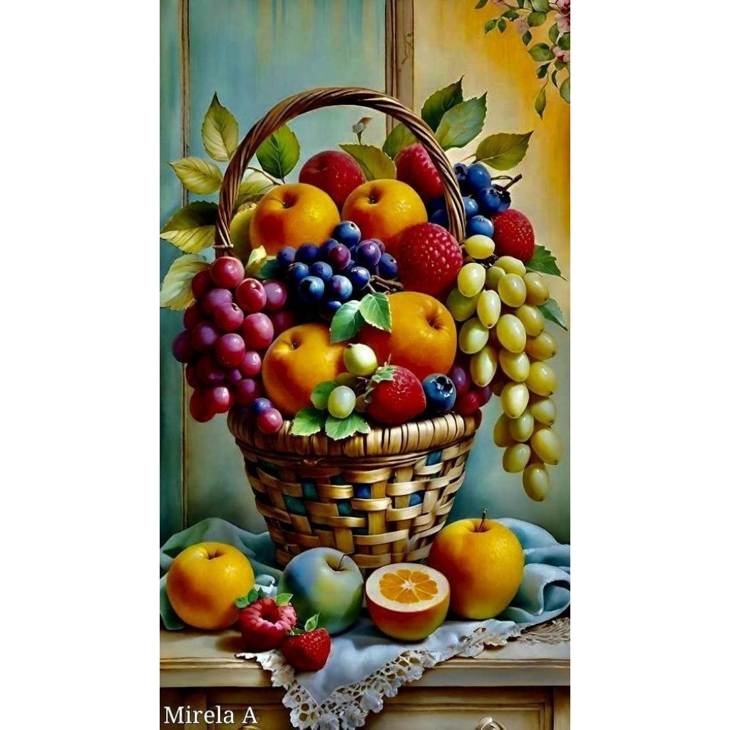 POSTER CETAK JUMBO, BUAH BUAHAN HIASAN DINDING BISA COD