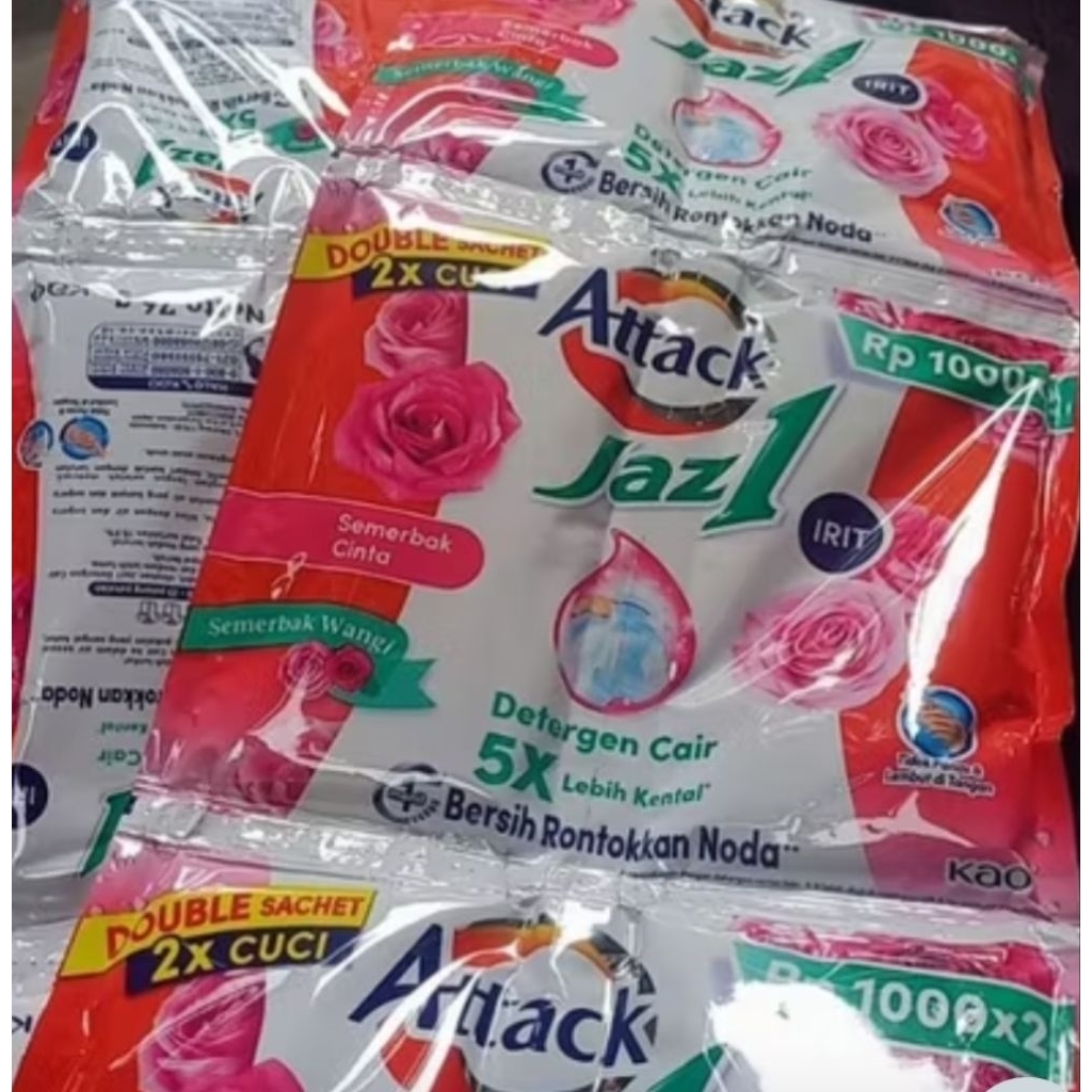 Attack Jaz 1 Cair Sachet 1 Renceng isi 14pcs