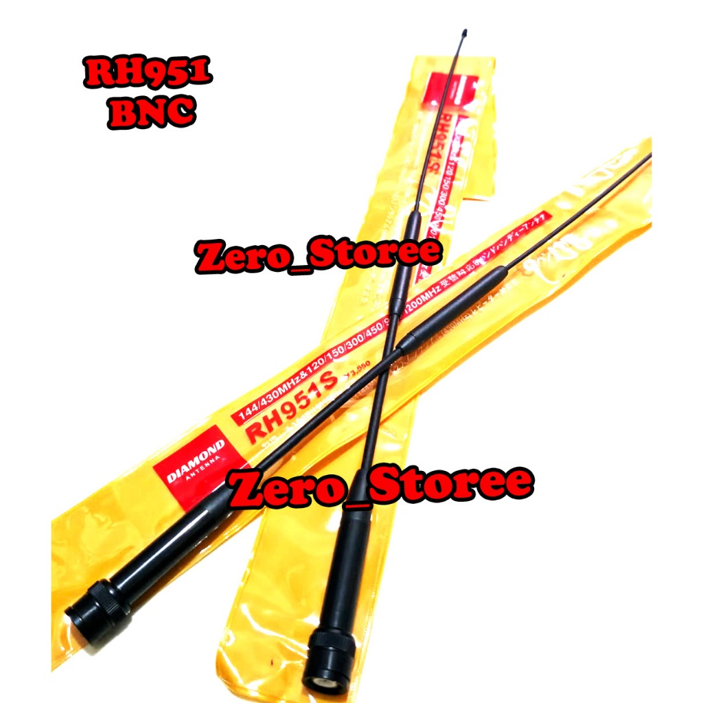 Diamond RH951S RH951 antena HT Lidi Pecut BNC M Icom alinco DJ196 DJ195 V80 V86 Double bongol 951 HT