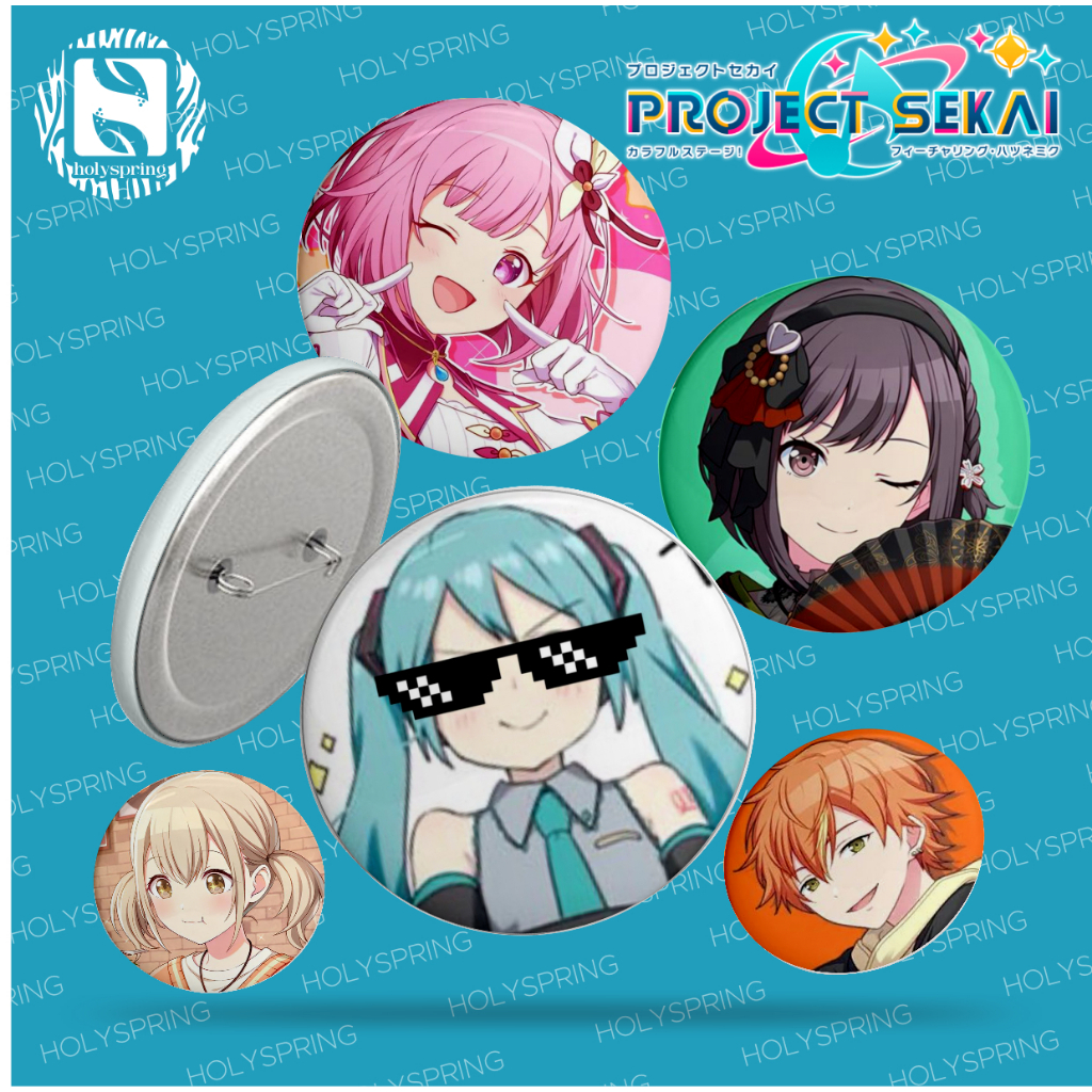 PROJECT SEKAI PIN BROSS - PIN UP BUTTON PROJECT SEKAI GLOSSY