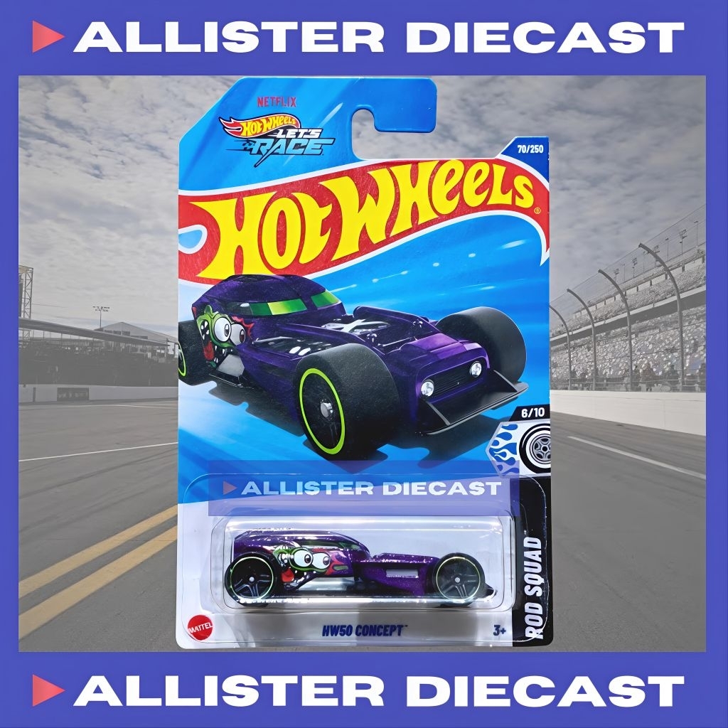 Hot Wheels HW50 Concept Ungu Hotwheels HW50 Concept Purple HW Rod Squad Hot Wheels Lets Race