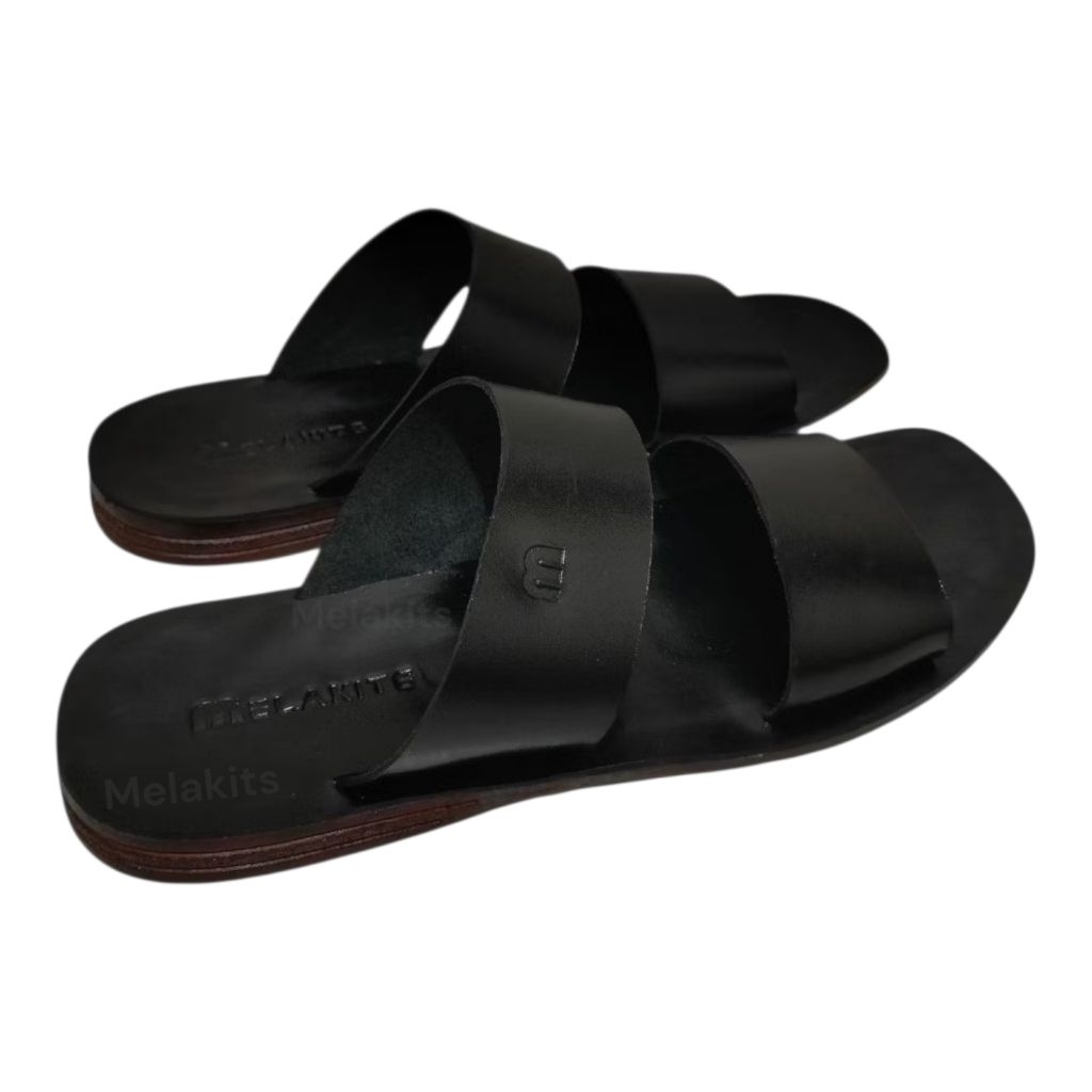 Sandal Slop Pria Sandal Pria Keren Kulit Asli Sandal Casual Pria
